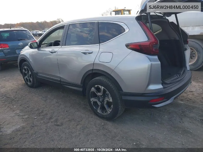 2021 Honda Cr-V Awd Ex-L VIN: 5J6RW2H84ML000450 Lot: 40733935