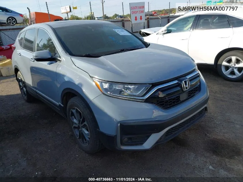 2021 Honda Cr-V 2Wd Ex VIN: 5J6RW1H56MA007797 Lot: 40736663