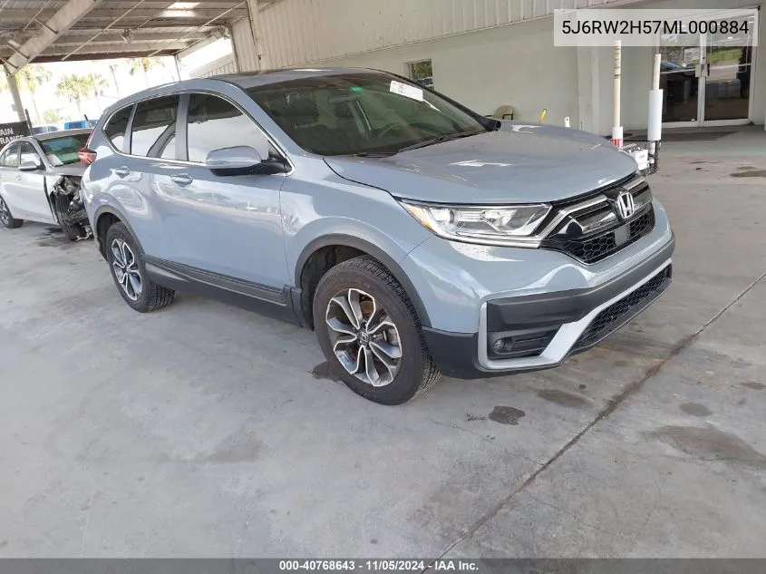 2021 Honda Cr-V Awd Ex VIN: 5J6RW2H57ML000884 Lot: 40768643