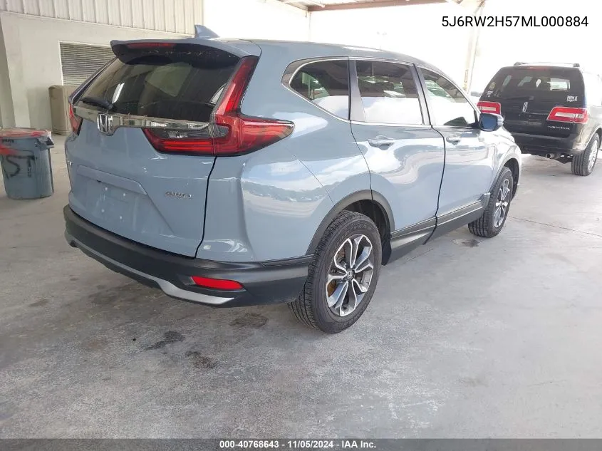 2021 Honda Cr-V Awd Ex VIN: 5J6RW2H57ML000884 Lot: 40768643