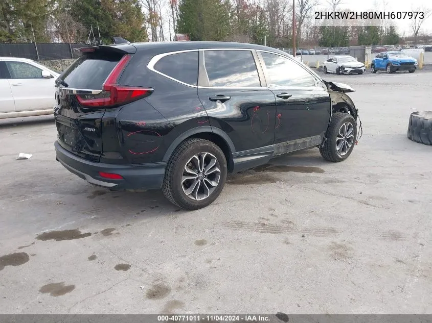 2021 Honda Cr-V Awd Ex-L VIN: 2HKRW2H80MH607973 Lot: 40771011