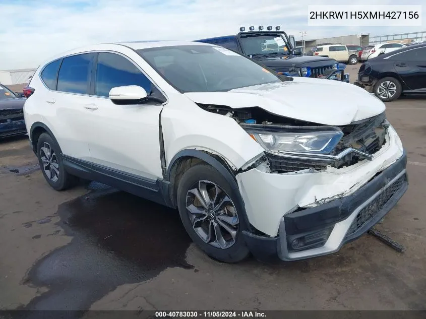 2021 Honda Cr-V 2Wd Ex VIN: 2HKRW1H5XMH427156 Lot: 40783030