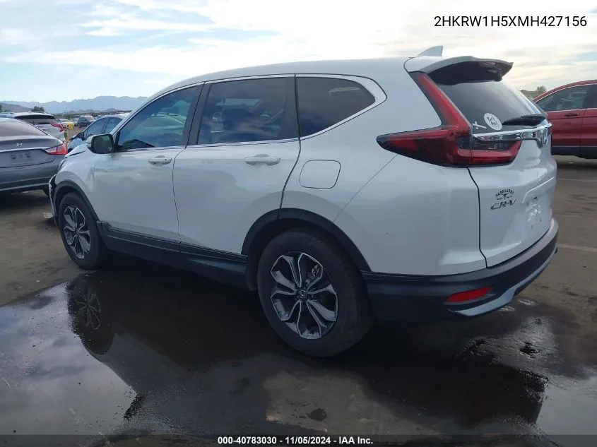 2021 Honda Cr-V 2Wd Ex VIN: 2HKRW1H5XMH427156 Lot: 40783030