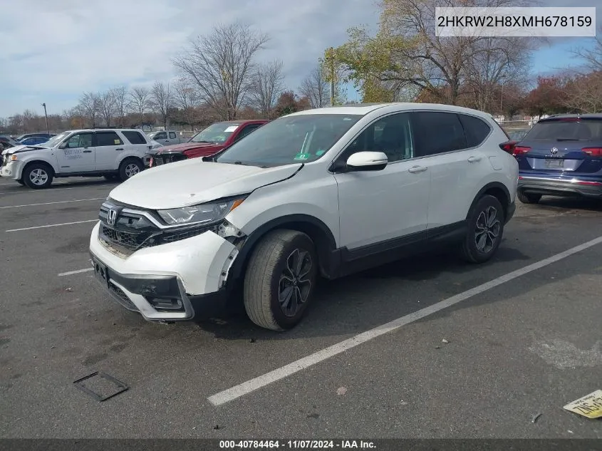 2021 Honda Cr-V Awd Ex-L VIN: 2HKRW2H8XMH678159 Lot: 40784464