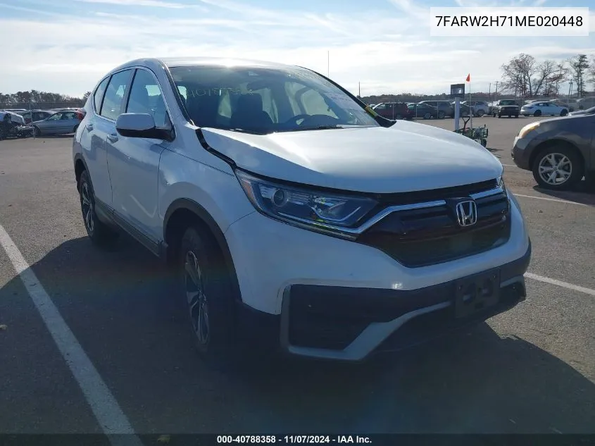 2021 Honda Cr-V Awd Special Edition VIN: 7FARW2H71ME020448 Lot: 40788358