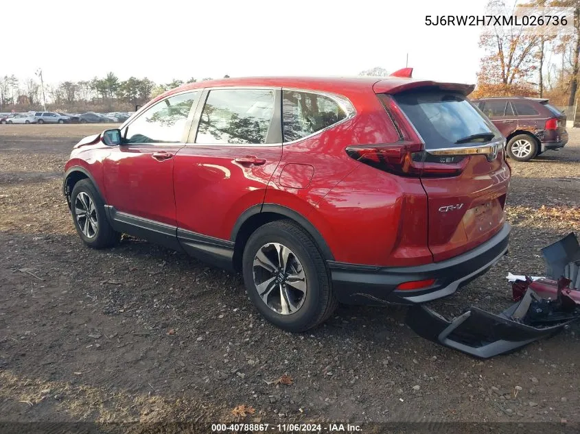 2021 Honda Cr-V Awd Special Edition VIN: 5J6RW2H7XML026736 Lot: 40788867