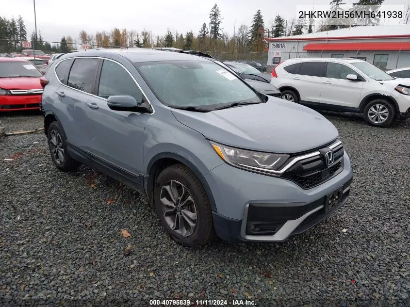 2021 Honda Cr-V Awd Ex VIN: 2HKRW2H56MH641938 Lot: 40795839