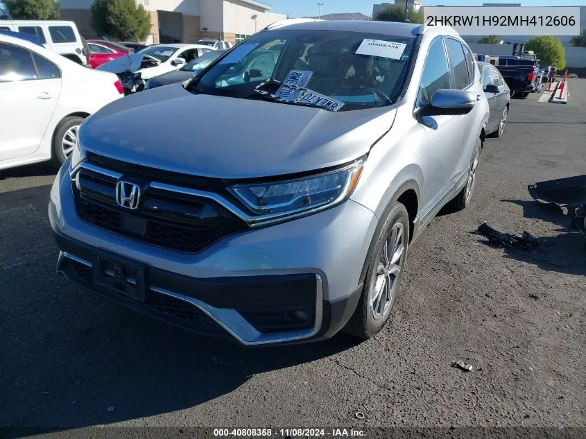 2021 Honda Cr-V 2Wd Touring VIN: 2HKRW1H92MH412606 Lot: 40808358