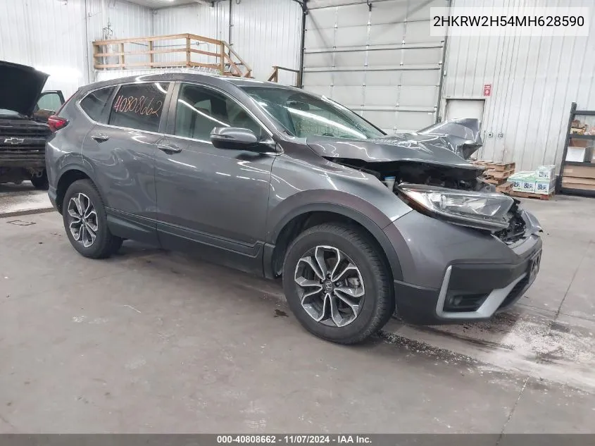 2021 Honda Cr-V Awd Ex VIN: 2HKRW2H54MH628590 Lot: 40808662