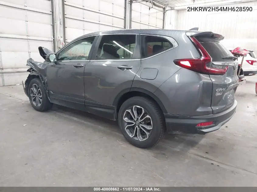 2021 Honda Cr-V Awd Ex VIN: 2HKRW2H54MH628590 Lot: 40808662