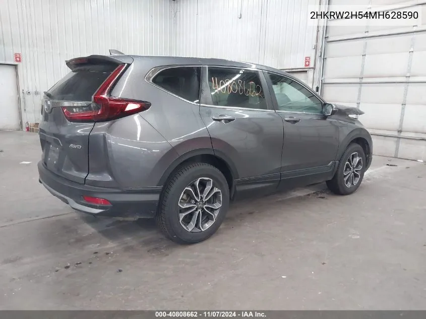 2021 Honda Cr-V Awd Ex VIN: 2HKRW2H54MH628590 Lot: 40808662