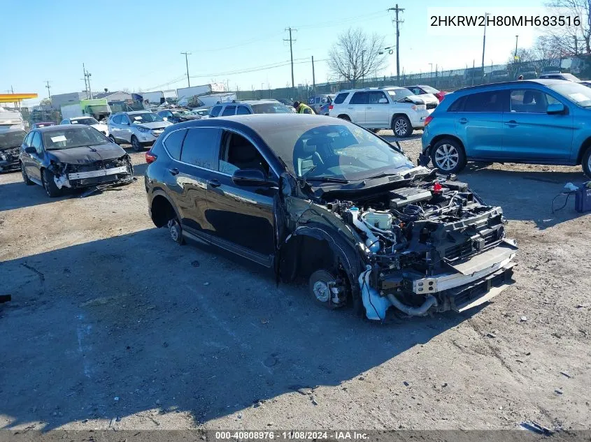 2021 Honda Cr-V Awd Ex-L VIN: 2HKRW2H80MH683516 Lot: 40808976