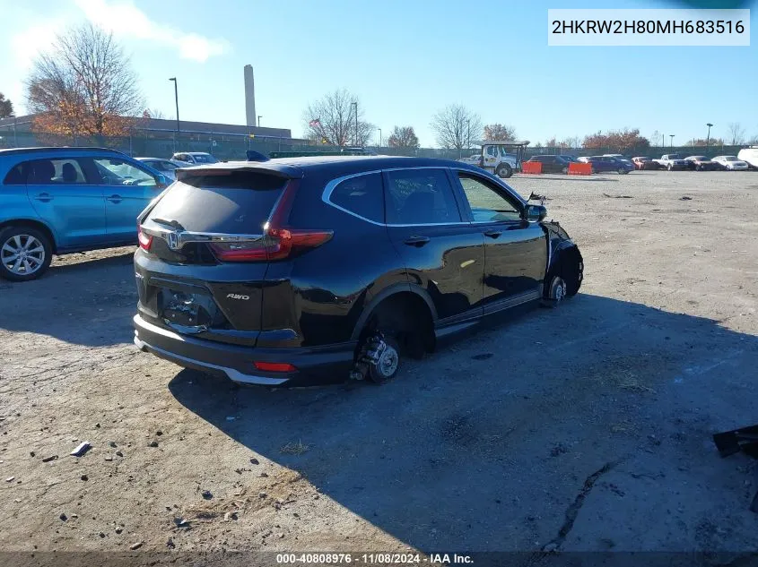 2021 Honda Cr-V Awd Ex-L VIN: 2HKRW2H80MH683516 Lot: 40808976