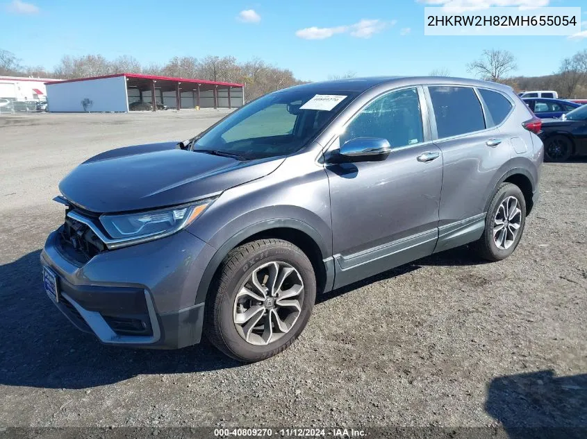 2021 Honda Cr-V Awd Ex-L VIN: 2HKRW2H82MH655054 Lot: 40809270