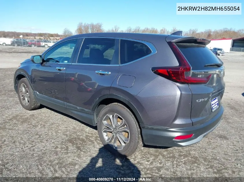 2021 Honda Cr-V Awd Ex-L VIN: 2HKRW2H82MH655054 Lot: 40809270