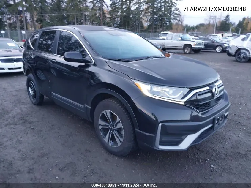 2021 Honda Cr-V Awd Special Edition VIN: 7FARW2H7XME030248 Lot: 40810951