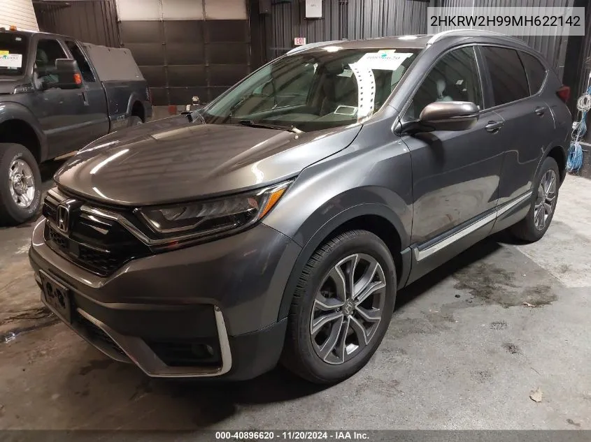 2021 Honda Cr-V Awd Touring VIN: 2HKRW2H99MH622142 Lot: 40896620