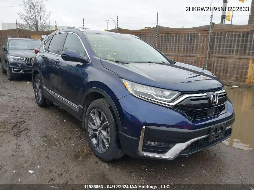 2022 Honda Cr-V VIN: 2HKRW2H95NH202833 Lot: 11986063