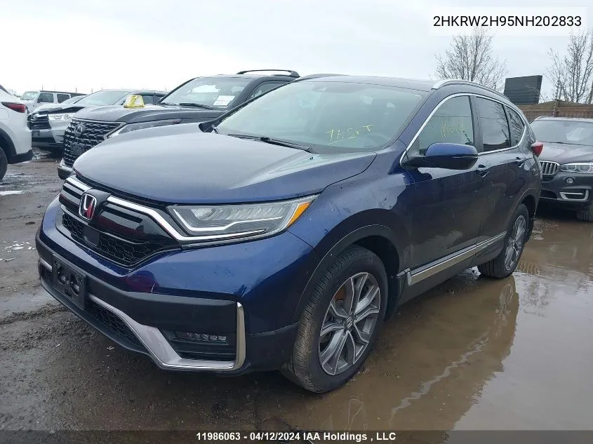 2022 Honda Cr-V VIN: 2HKRW2H95NH202833 Lot: 11986063