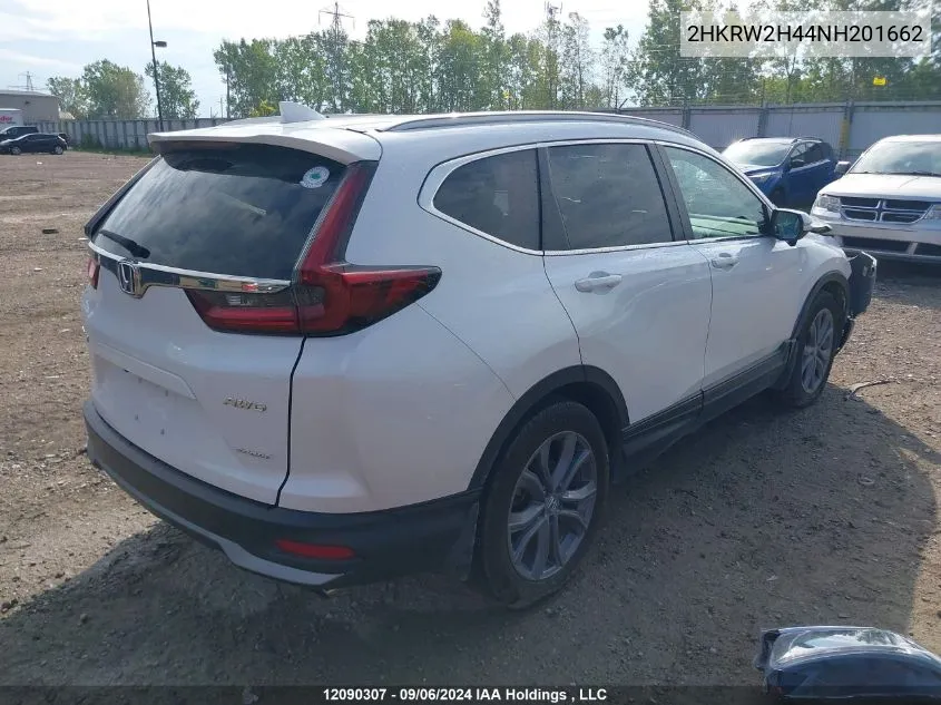 2022 Honda Cr-V VIN: 2HKRW2H44NH201662 Lot: 12090307