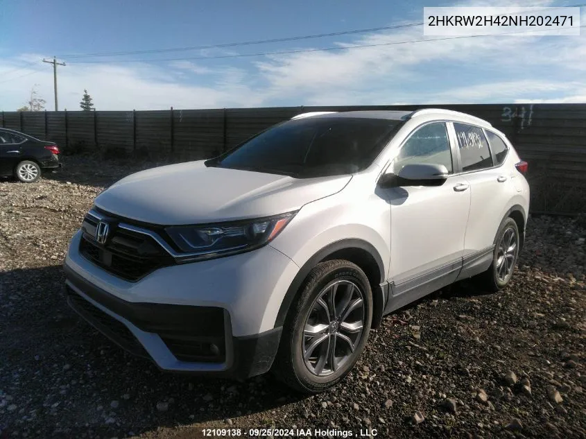 2022 Honda Cr-V VIN: 2HKRW2H42NH202471 Lot: 12109138