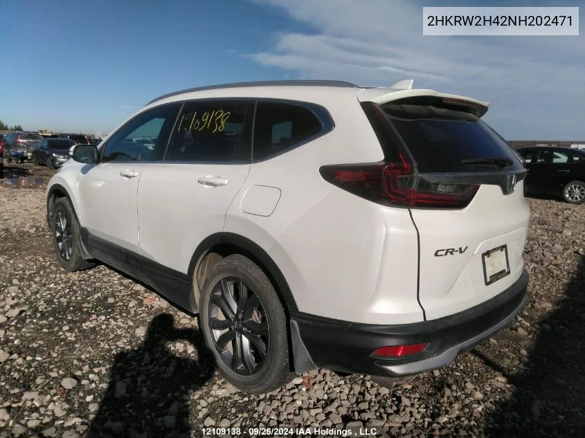 2022 Honda Cr-V VIN: 2HKRW2H42NH202471 Lot: 12109138