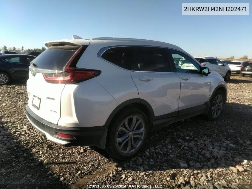 2022 Honda Cr-V VIN: 2HKRW2H42NH202471 Lot: 12109138