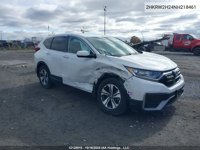 2022 Honda Cr-V VIN: 2HKRW2H24NH218461 Lot: 12128915