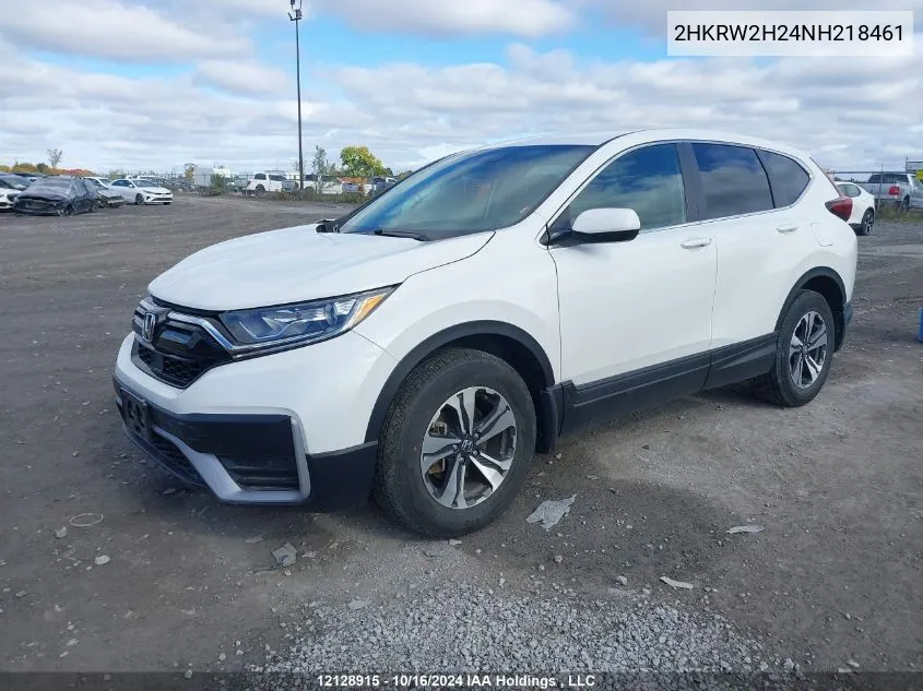 2022 Honda Cr-V VIN: 2HKRW2H24NH218461 Lot: 12128915