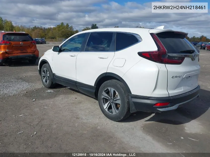 2022 Honda Cr-V VIN: 2HKRW2H24NH218461 Lot: 12128915