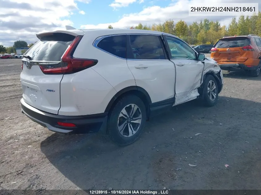 2022 Honda Cr-V VIN: 2HKRW2H24NH218461 Lot: 12128915