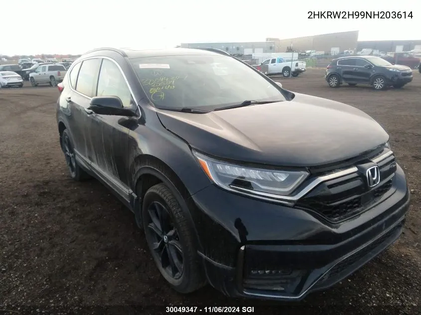 2022 Honda Cr-V Touring VIN: 2HKRW2H99NH203614 Lot: 30049347