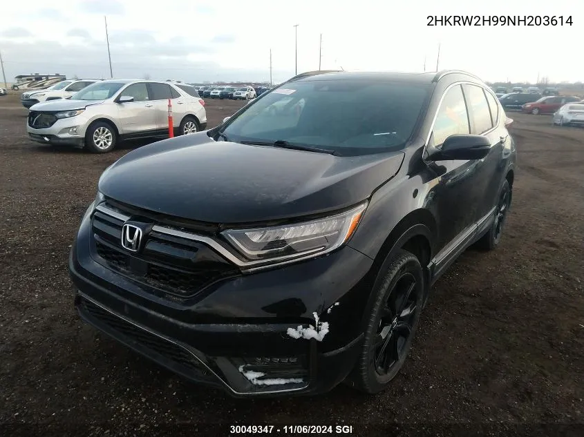 2022 Honda Cr-V Touring VIN: 2HKRW2H99NH203614 Lot: 30049347