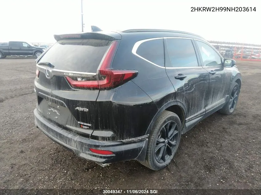 2022 Honda Cr-V Touring VIN: 2HKRW2H99NH203614 Lot: 30049347