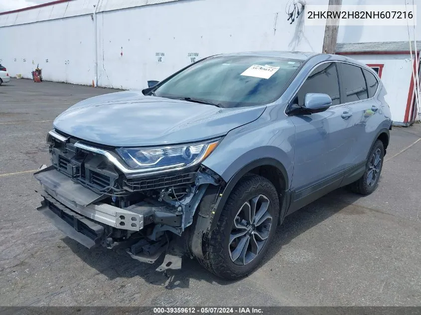 2HKRW2H82NH607216 2022 Honda Cr-V Awd Ex-L