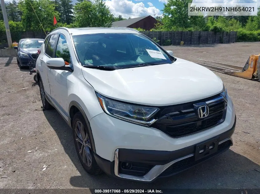 2022 Honda Cr-V Awd Touring VIN: 2HKRW2H91NH654021 Lot: 39517068