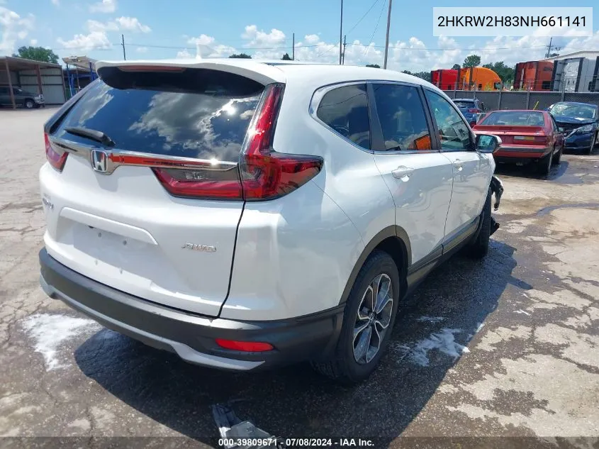 2HKRW2H83NH661141 2022 Honda Cr-V Awd Ex-L