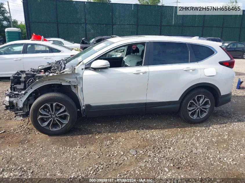 2022 Honda Cr-V Awd Ex VIN: 2HKRW2H57NH656465 Lot: 39859187