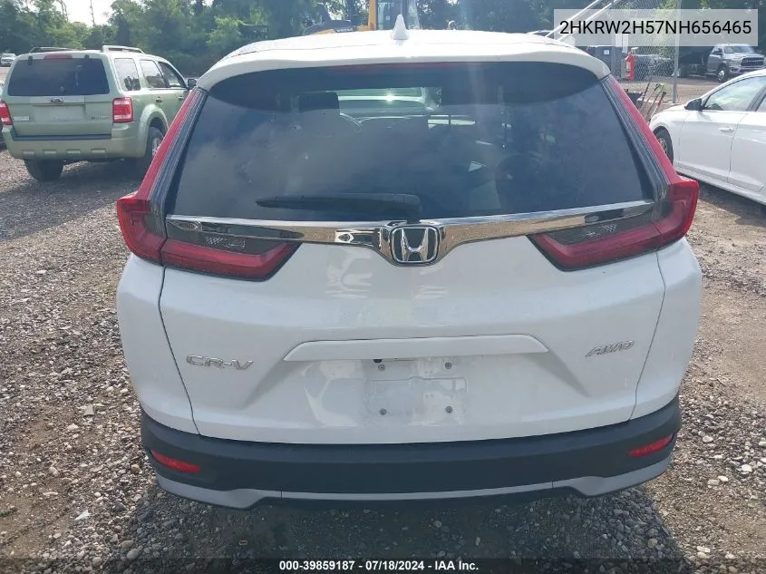 2022 Honda Cr-V Awd Ex VIN: 2HKRW2H57NH656465 Lot: 39859187