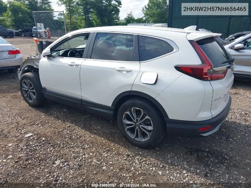 2022 Honda Cr-V Awd Ex VIN: 2HKRW2H57NH656465 Lot: 39859187