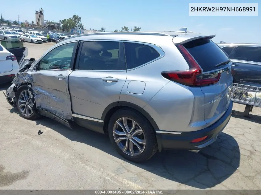 2HKRW2H97NH668991 2022 Honda Cr-V Awd Touring