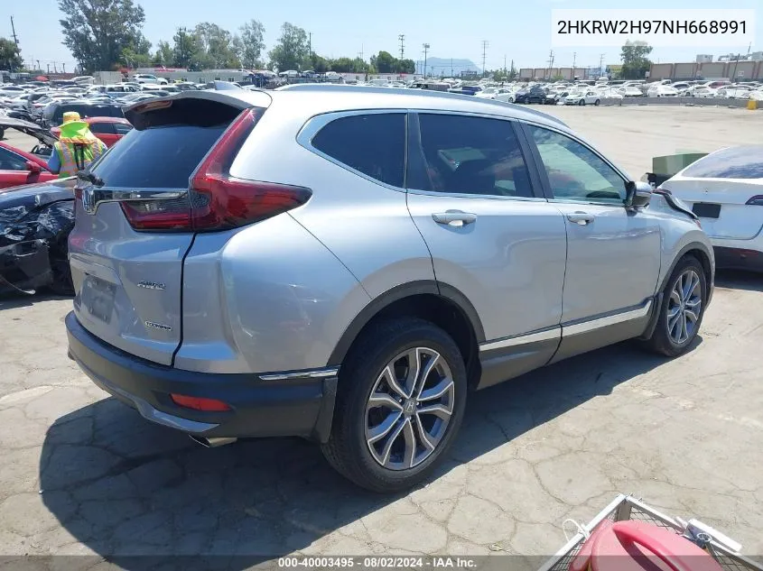 2HKRW2H97NH668991 2022 Honda Cr-V Awd Touring