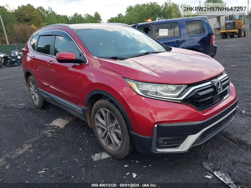 2022 Honda Cr-V Awd Touring VIN: 2HKRW2H97NH647297 Lot: 40013120