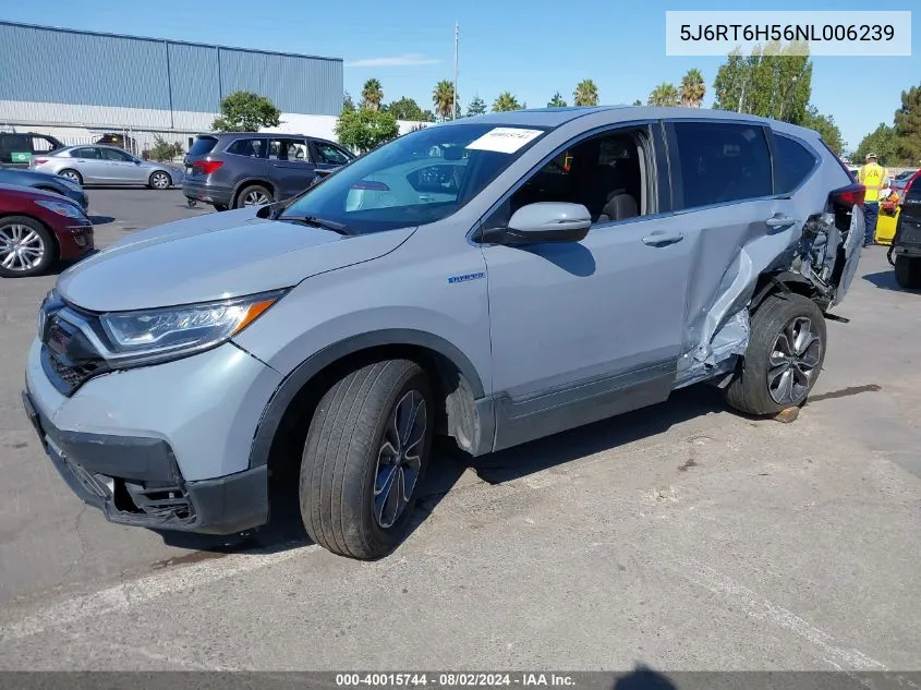 5J6RT6H56NL006239 2022 Honda Cr-V Hybrid Ex