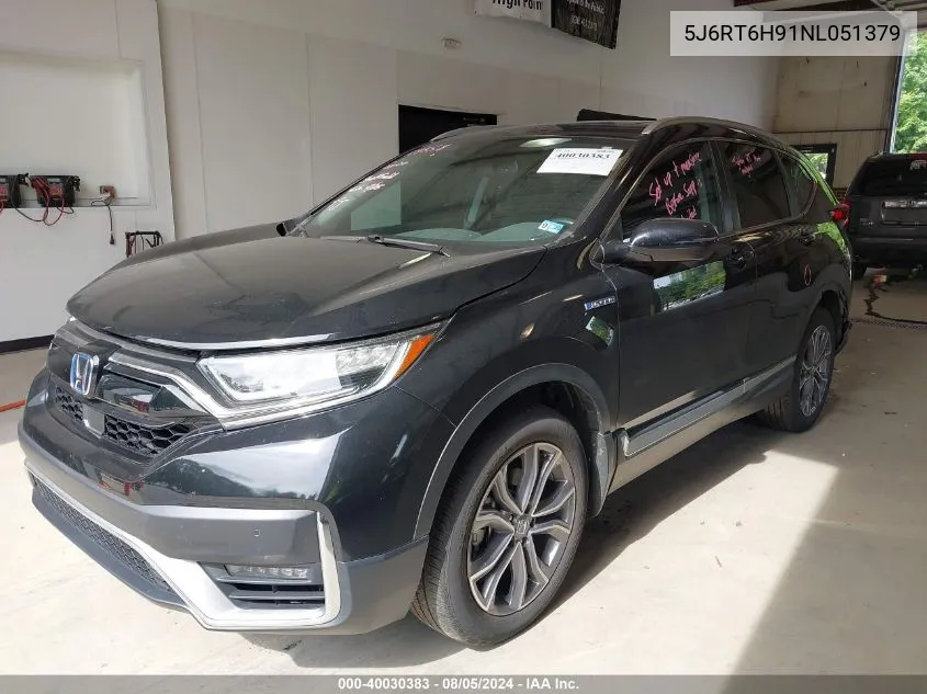 2022 Honda Cr-V Hybrid Touring VIN: 5J6RT6H91NL051379 Lot: 40030383