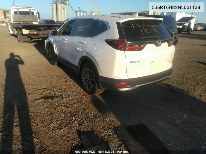 5J6RT6H82NL051138 2022 Honda Cr-V Hybrid Ex-L