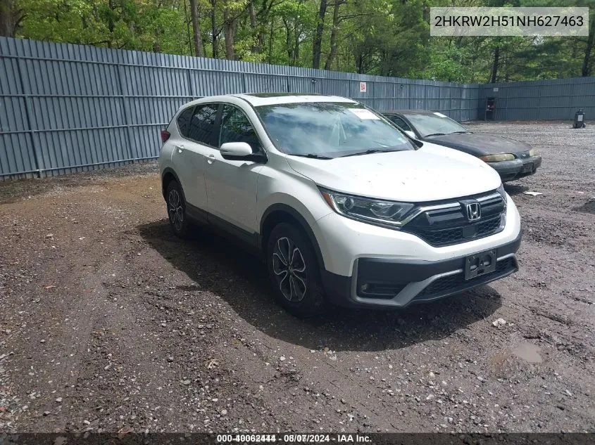 2HKRW2H51NH627463 2022 Honda Cr-V Awd Ex