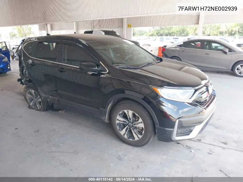 2022 Honda Cr-V 2Wd Special Edition VIN: 7FARW1H72NE002939 Lot: 40110142