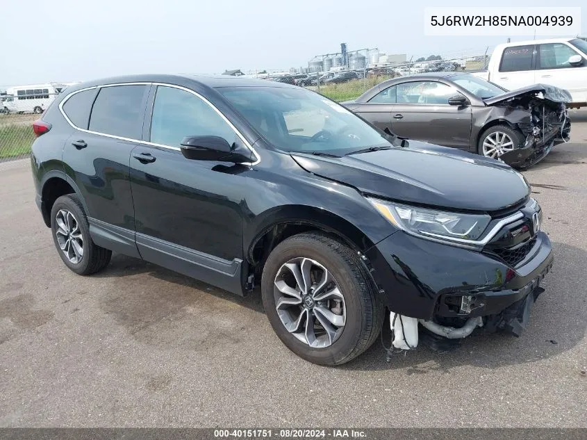 2022 Honda Cr-V Exl VIN: 5J6RW2H85NA004939 Lot: 40151751