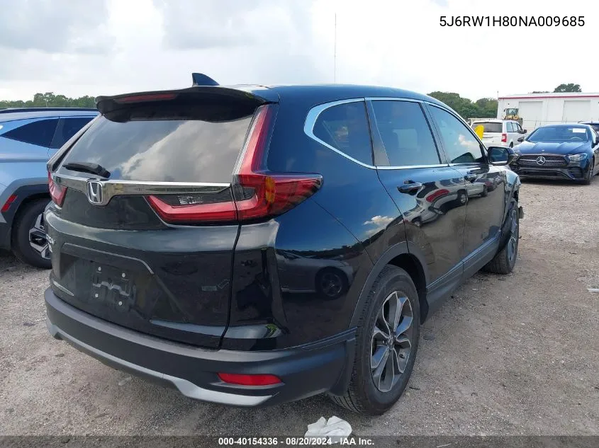 2022 Honda Cr-V Exl VIN: 5J6RW1H80NA009685 Lot: 40154336